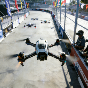 RC Drone paddle exposed